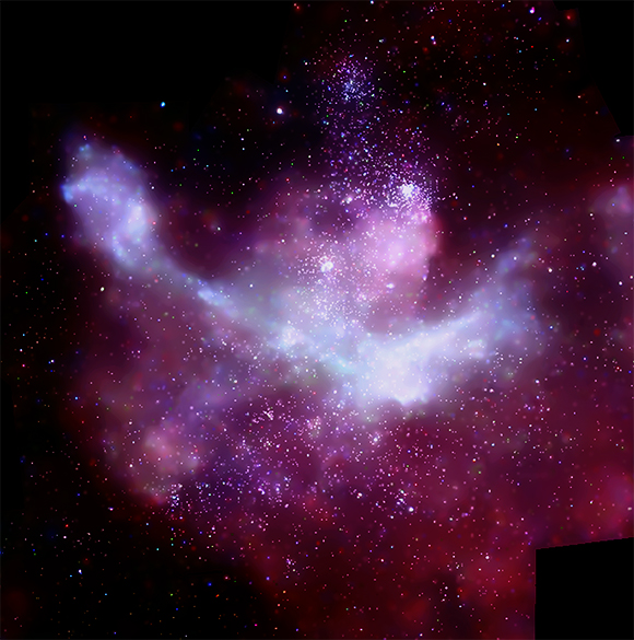 The Carina Nebula contains 14,000 point sources and significant diffuse emission.